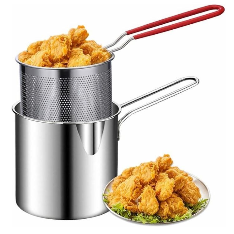 Multifunctional Stainless Steel Frying Pan