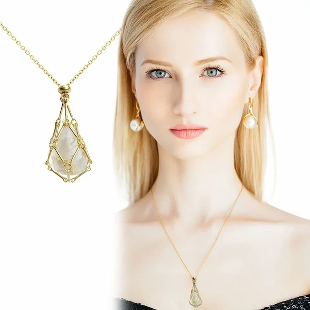 EnergyPendant - Interchangeable Crystal Stone Necklace for a Radiant Style and Inner Harmony