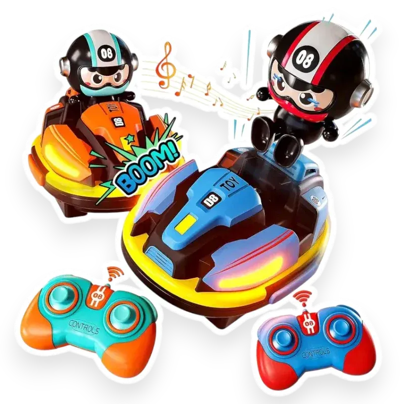 Bumper Car RC - 2.4 GHz Remote-Controlled Bumper Car Game for Two Players