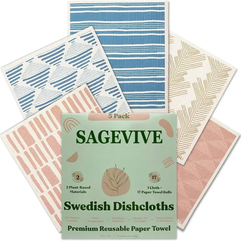 DischaCloths - Ultra-absorbent Dish Towel Set