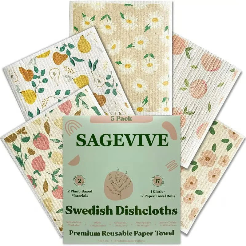 DischaCloths - Ultra-absorbent Dish Towel Set