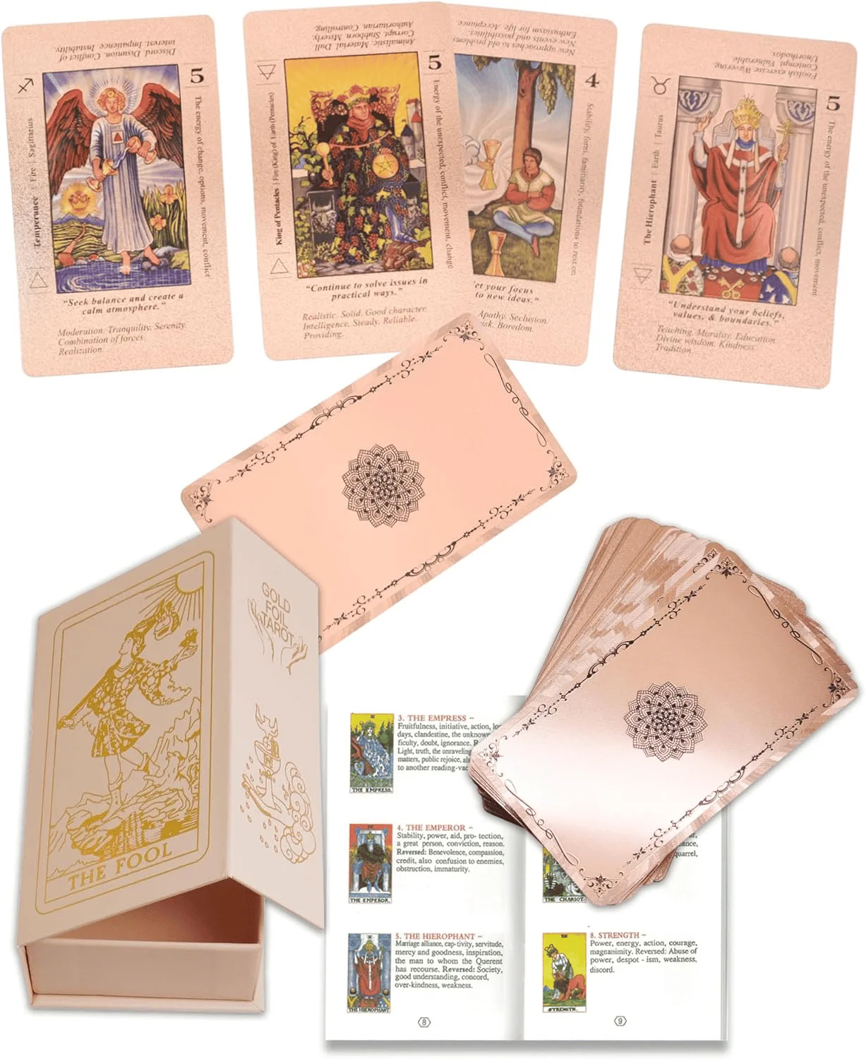 OracleDeck - Luxurious Tarot Card Deck for Beginners and Professionals