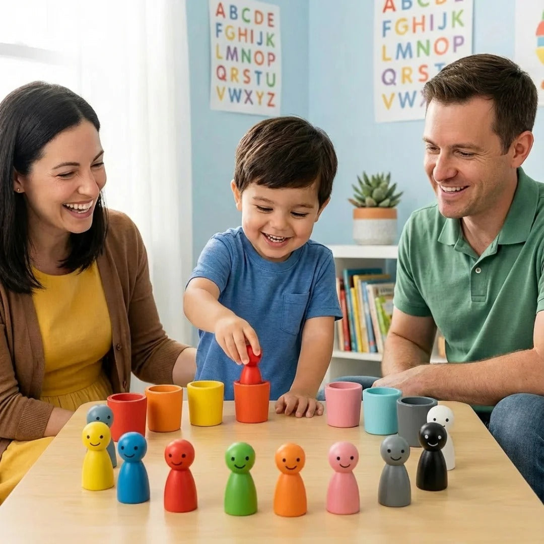 WoodFigures - Montessori Wooden Toys for Easy Learning for Children