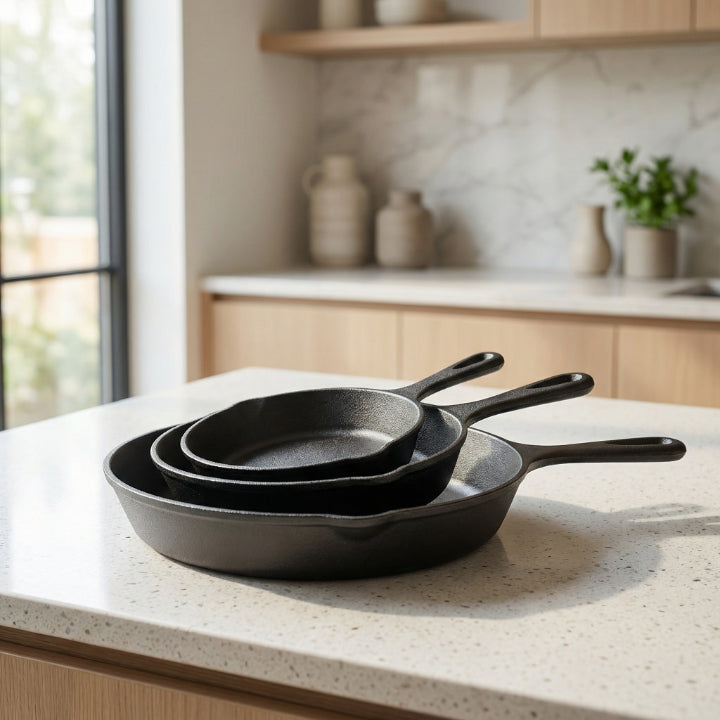 CastIronPans - Cast Iron Pan Set (3-piece set)