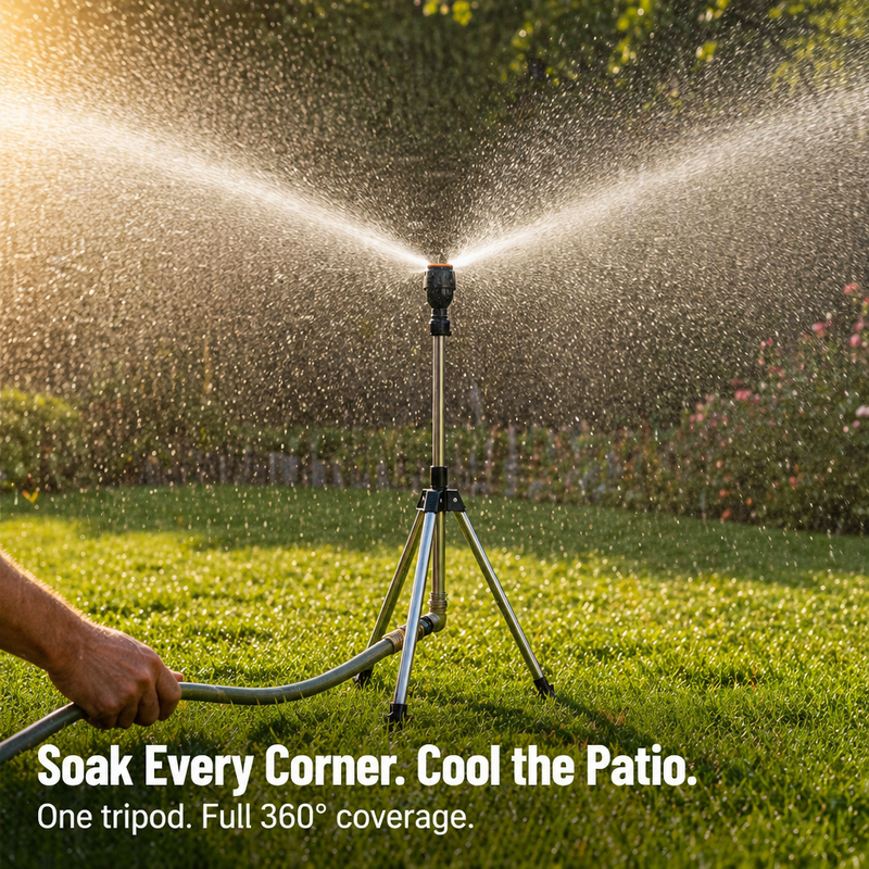 Tripod Sprinkler - Water your lawn and plants with ease!