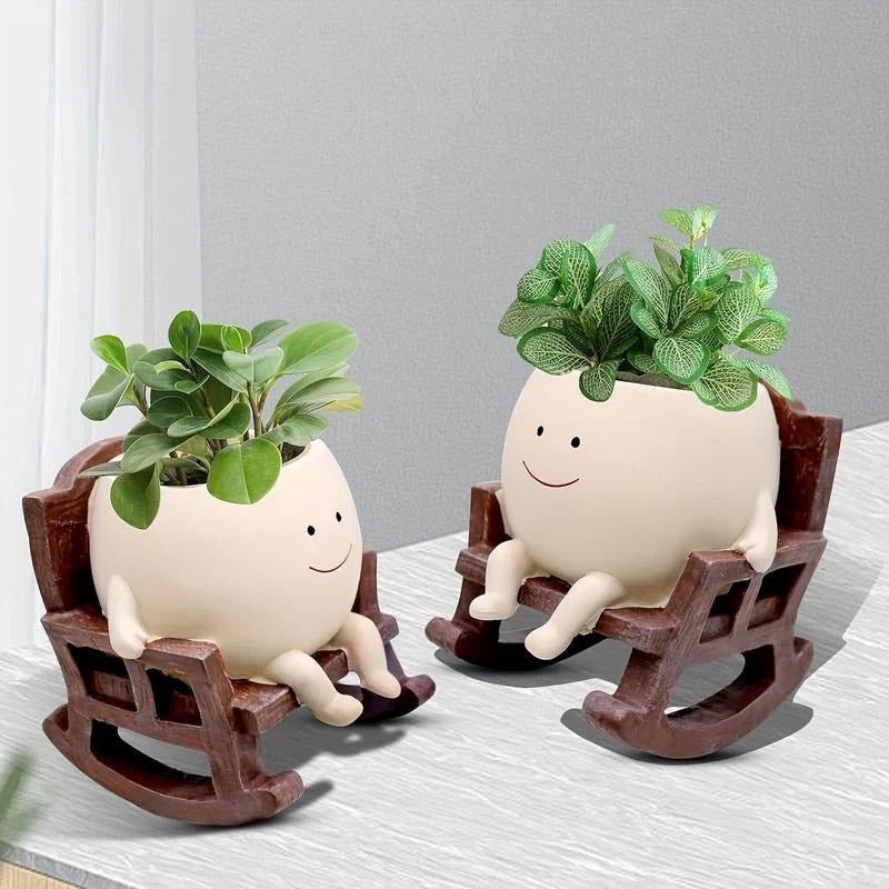 Plant Seat - Unique Plant Vase in Chair Shape