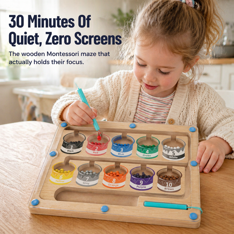 Magnetic Color Sorting - Exchange tantrums for 30 minutes of focused play