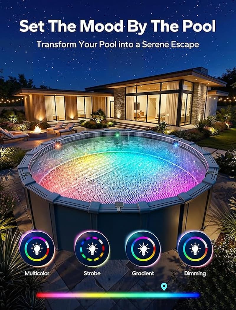 Pool Light - Solar-Powered Pool Mood Lighting
