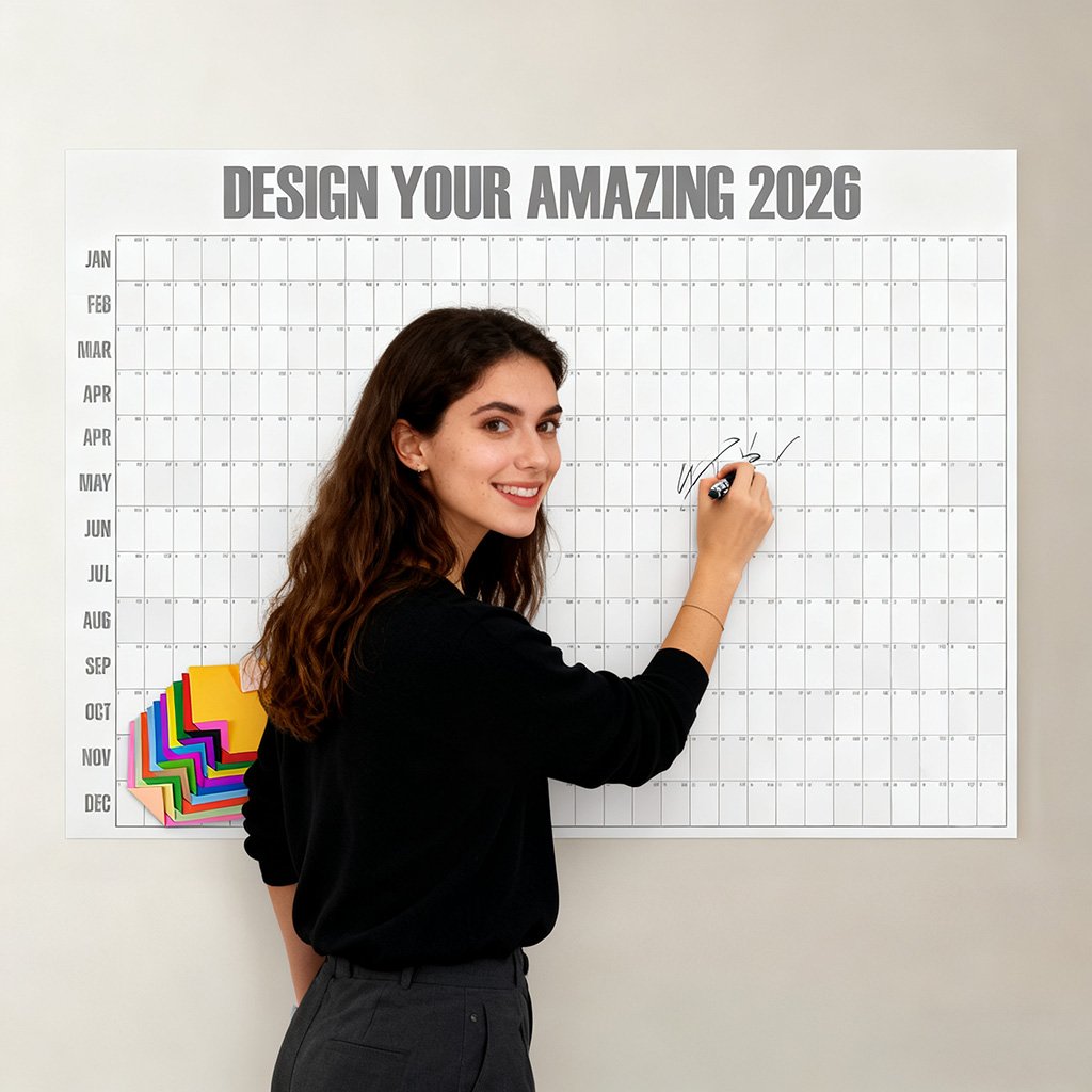 YearCalendar - Large Minimalist Wall Calendar 2026