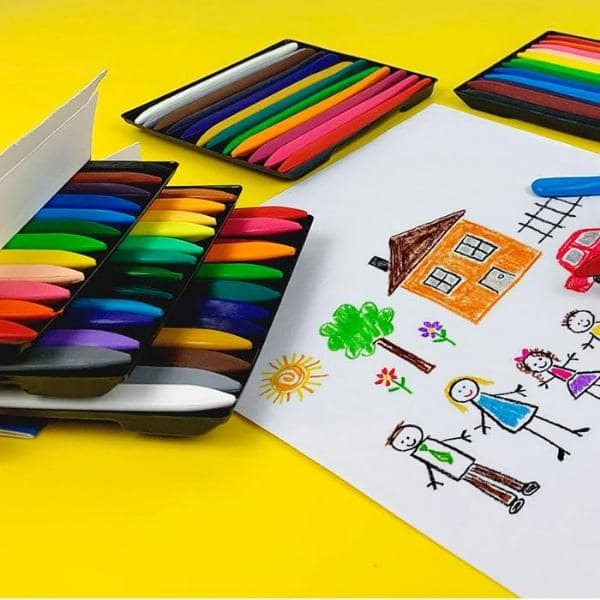 Rainbow Colors - Waterproof Organic Wax Crayons (48 Colors)