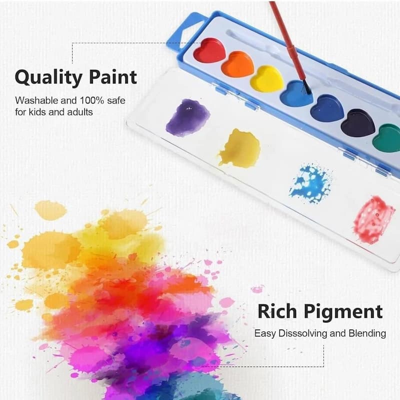 Heart Paint - Mini Watercolor Paint Set