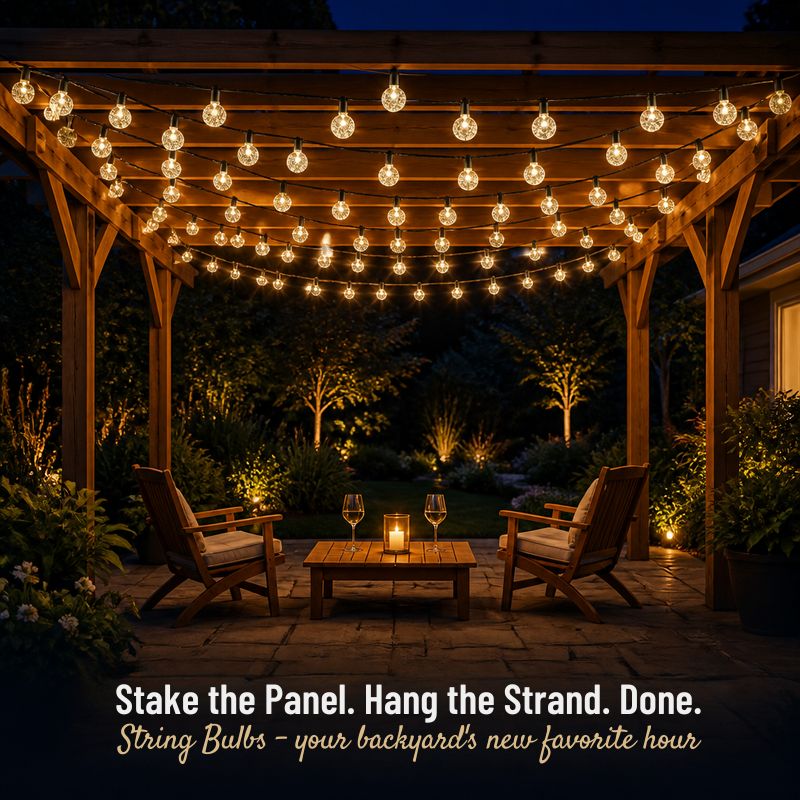 String Bulbs - Illuminate your garden just like the Pinterest pin you keep saving