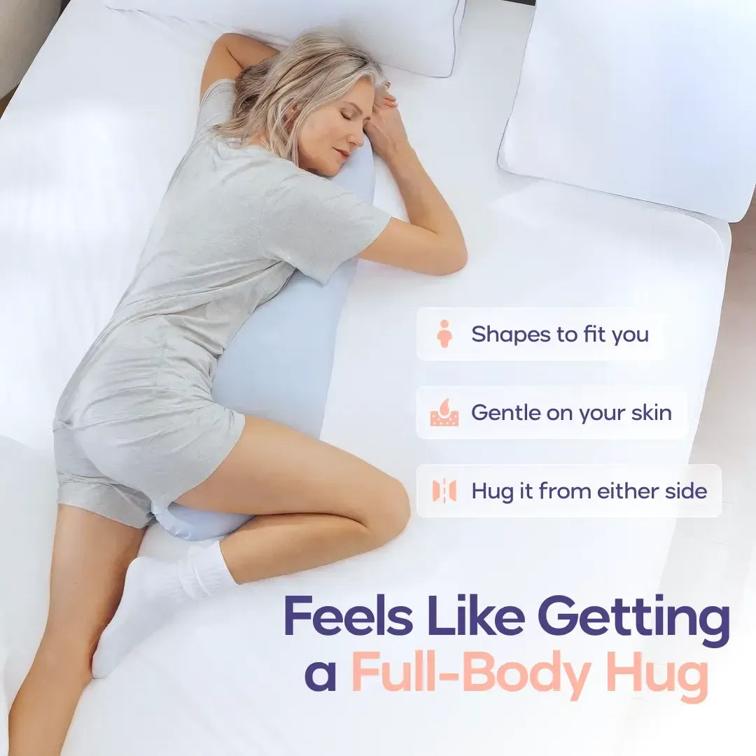 Body Hugger Pillow - Ergonomic Full Body Pillow | Cooling Support for Side Sleepers