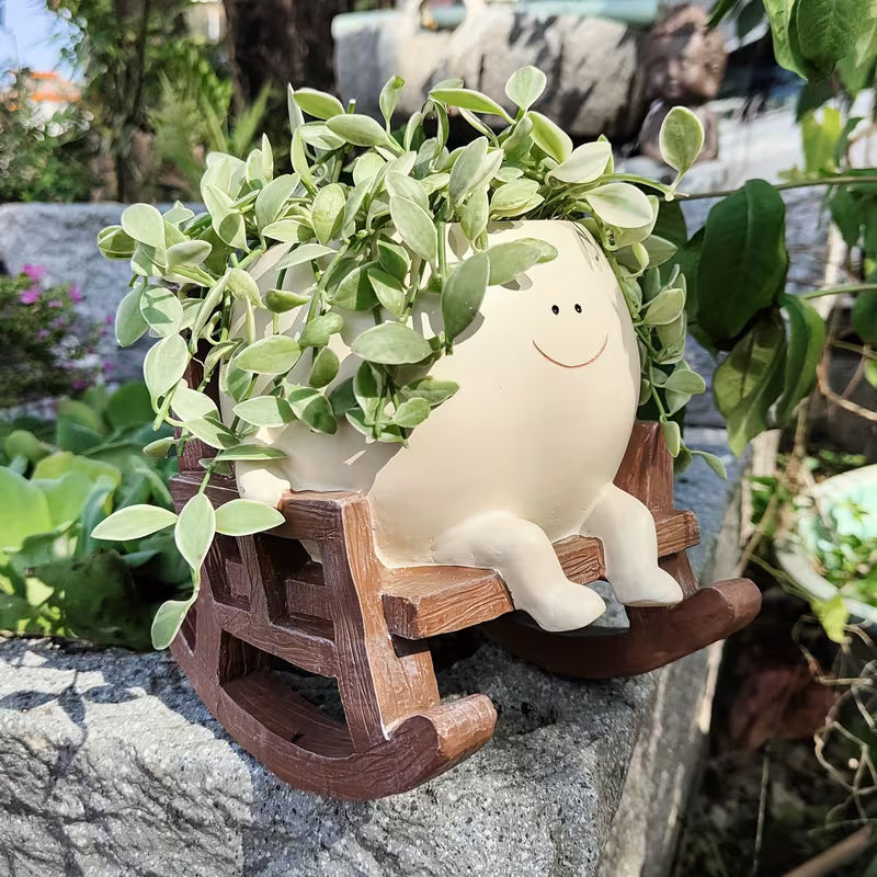 Plant Seat - Unique Plant Vase in Chair Shape