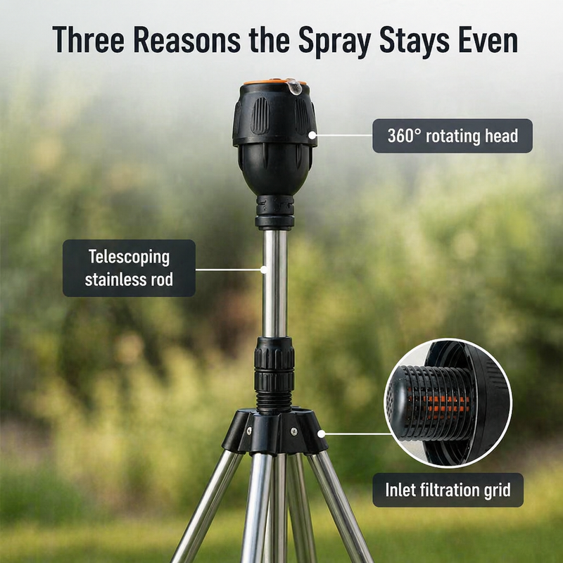 Tripod Sprinkler - Water your lawn and plants with ease!