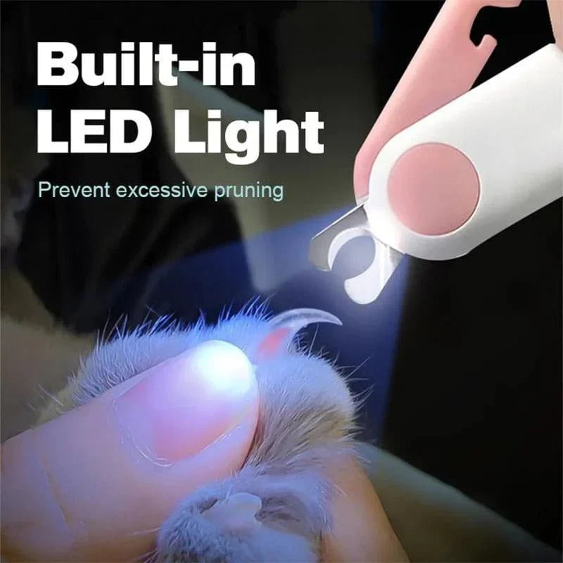 Cat Nail Clipper with LED for Precise Cutting