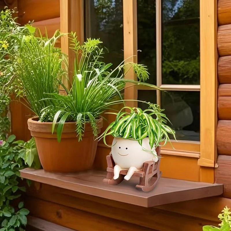 Plant Seat - Unique Plant Vase in Chair Shape