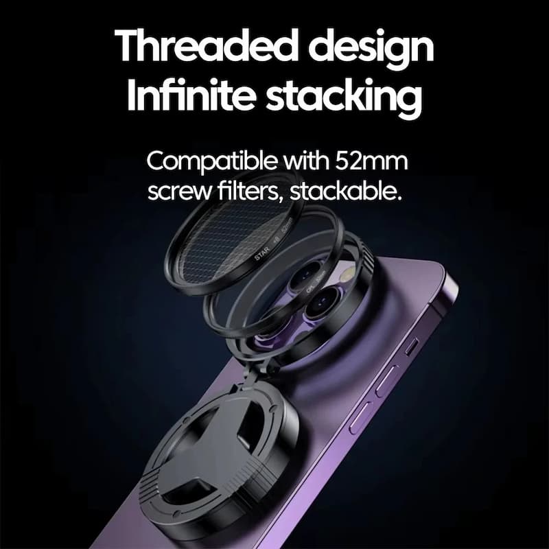 PhoneLens - Magnetic Clip-On Camera Polarizing Filter