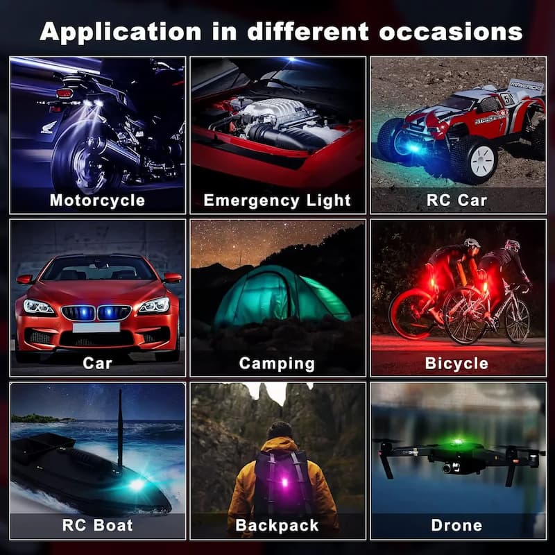 Color LED Glow - Give your vehicle a stunning flair with safety and a style that turns heads