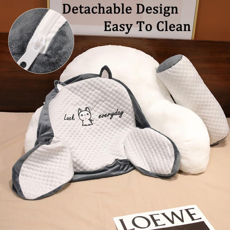 SupportHugger - Back Support Pillow. Jagged Lumbar Cushion for Sofa & Bed