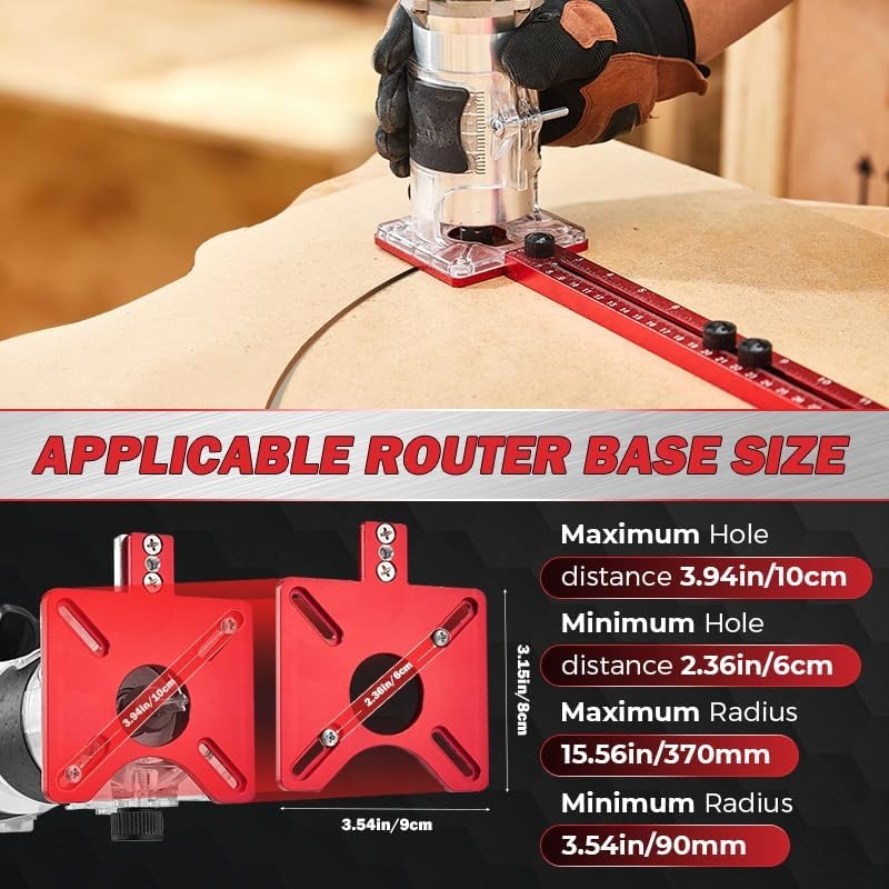 Router Guide - 3-in-1 Routing Rail for Routers