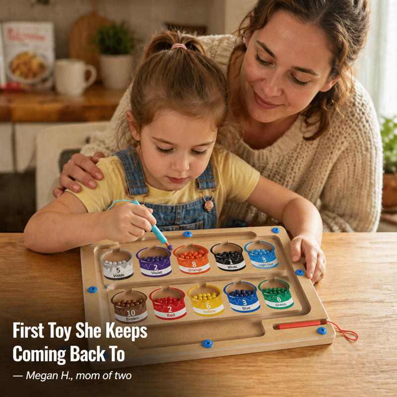 Magnetic Color Sorting - Exchange tantrums for 30 minutes of focused play
