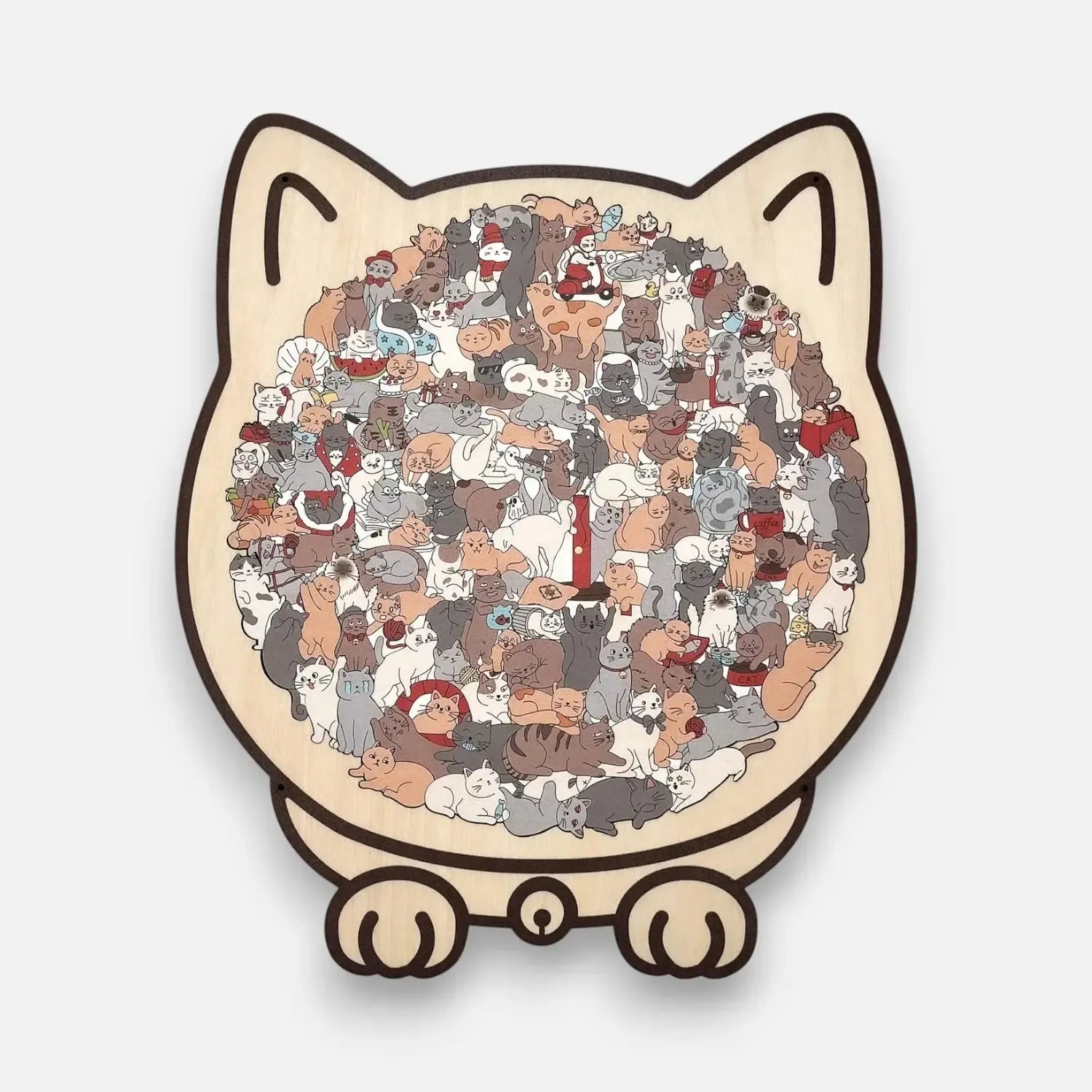 CatPuzzle - Wooden Puzzle Cat 135 Pieces — Art, Calm & Style Combined in One Set