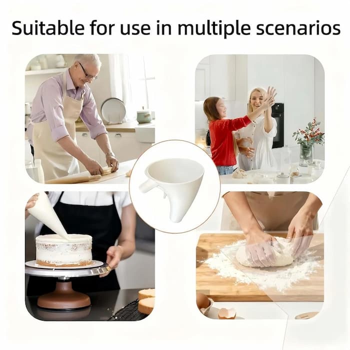 Smooth Baking Funnel for Your Stand Mixer