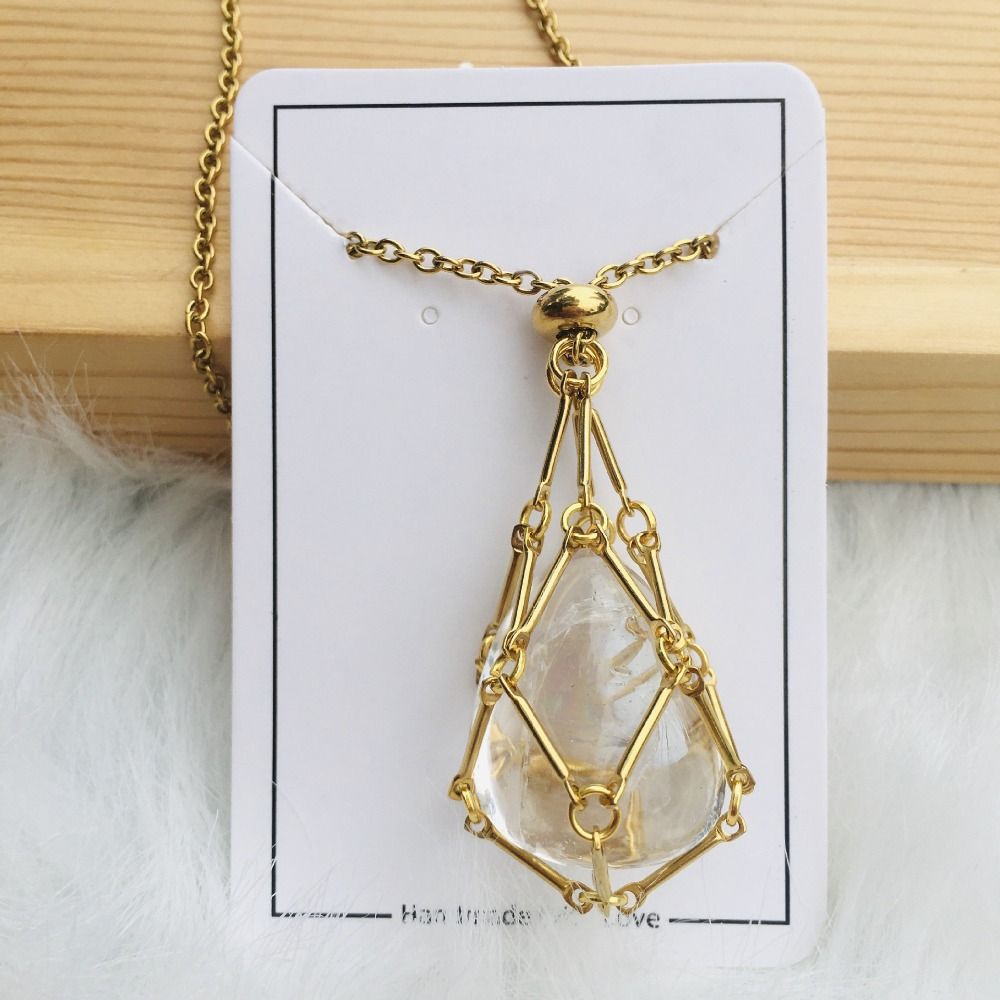 EnergyPendant - Interchangeable Crystal Stone Necklace for a Radiant Style and Inner Harmony