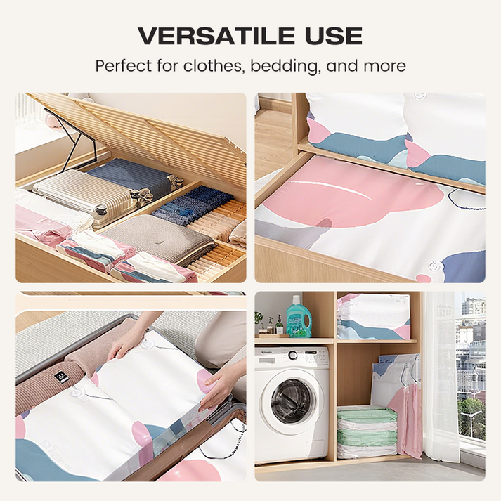 Storage Bags - Large Vacuum Compression Bags Without Pump