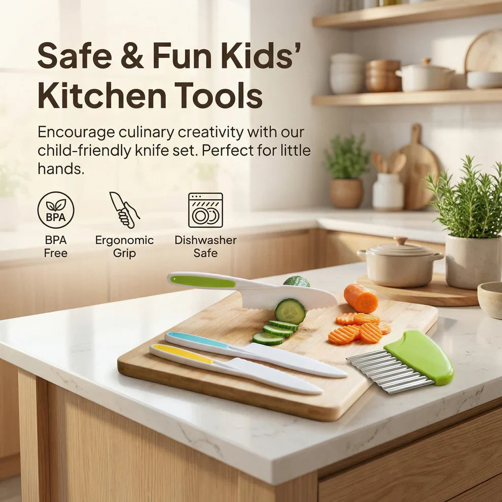 Kids Cooking Knife - Ignite Your Child's Confidence and Creativity with Every Safe Cut