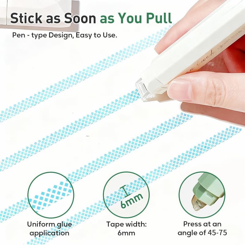 Tape Roller - Clean Double-Sided Tape Roller for Crafters