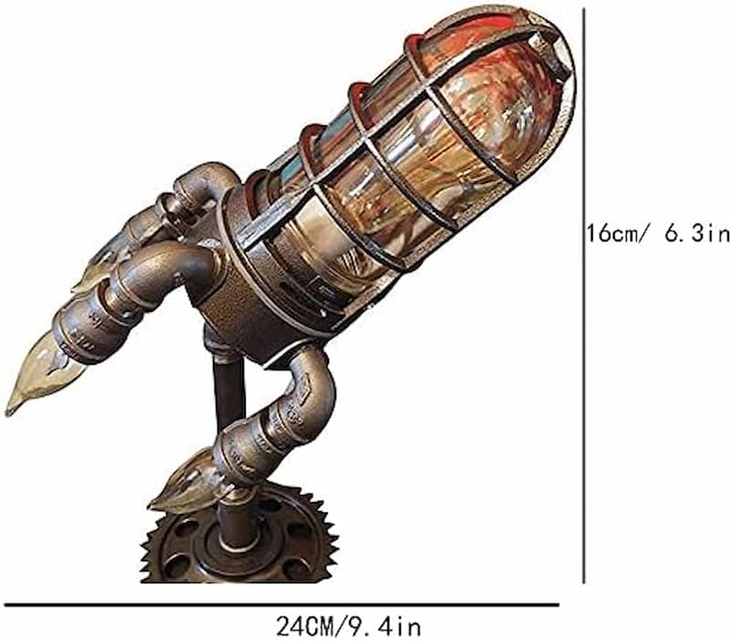Rocket Lamp - Steampunk Rocket Lamp