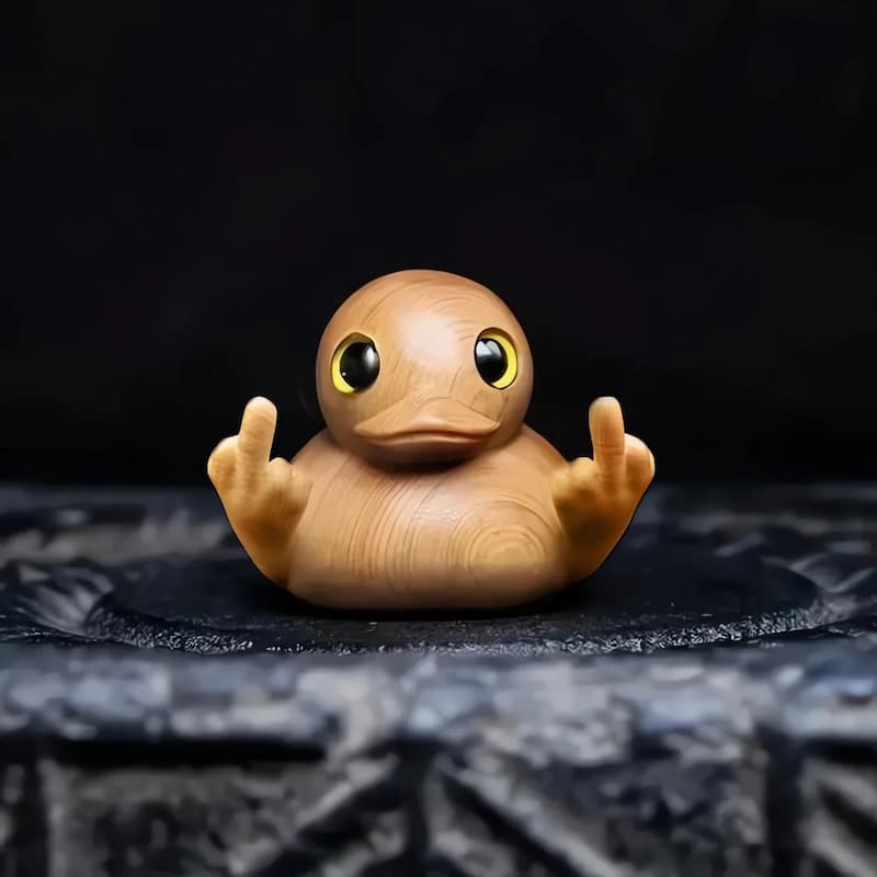 RudeDuck - Middle Finger Wooden
