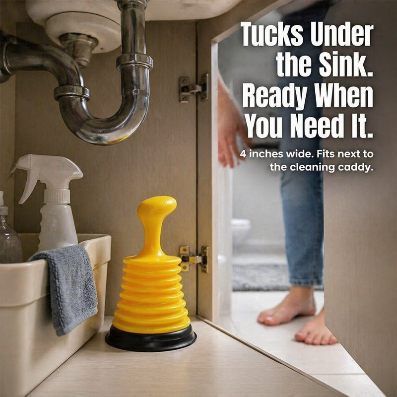 Drain Clearer - Eliminate stubborn clogs in your sink in seconds – without the mess