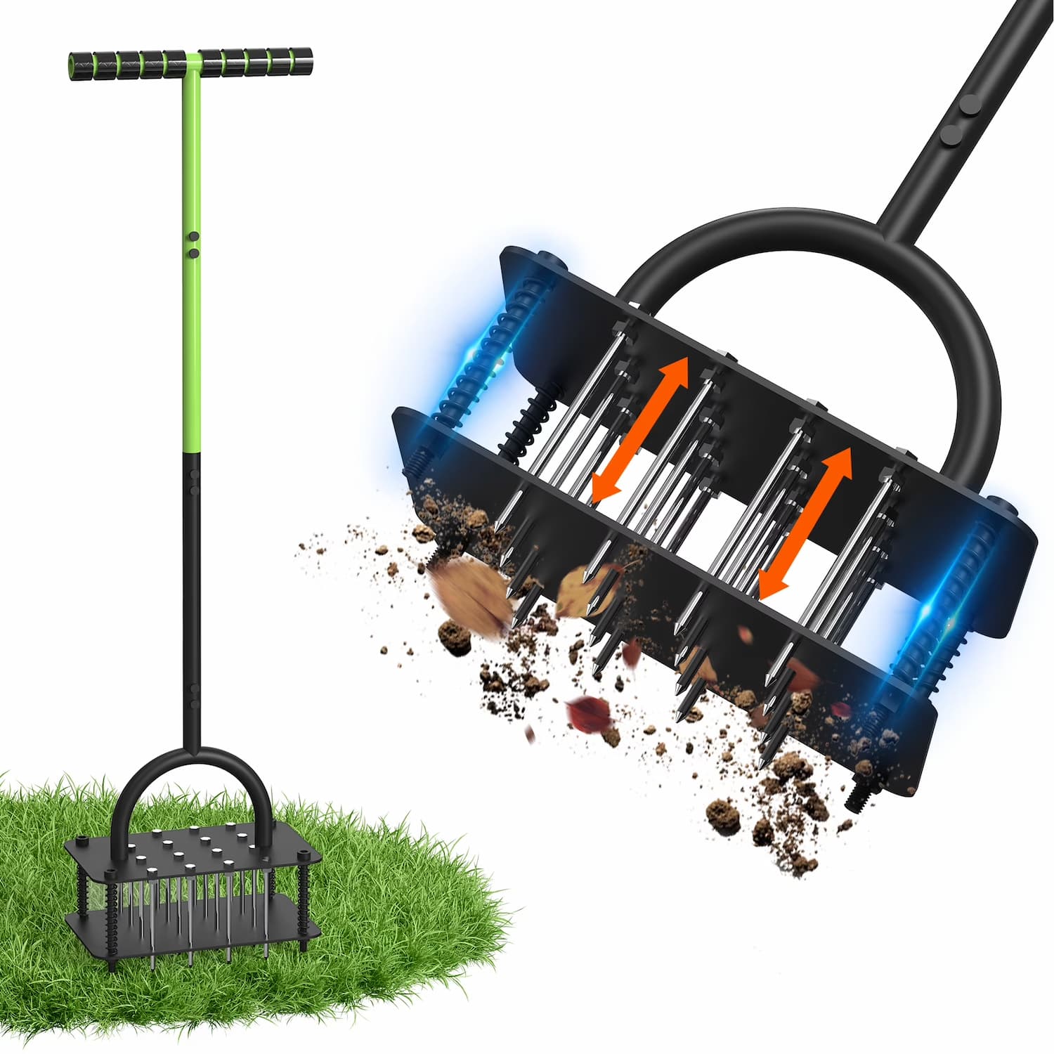 Lawn Aerator - Automatic, Self-Cleaning Lawn Aerator