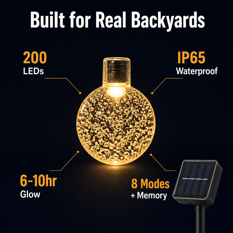String Bulbs - Illuminate your garden just like the Pinterest pin you keep saving