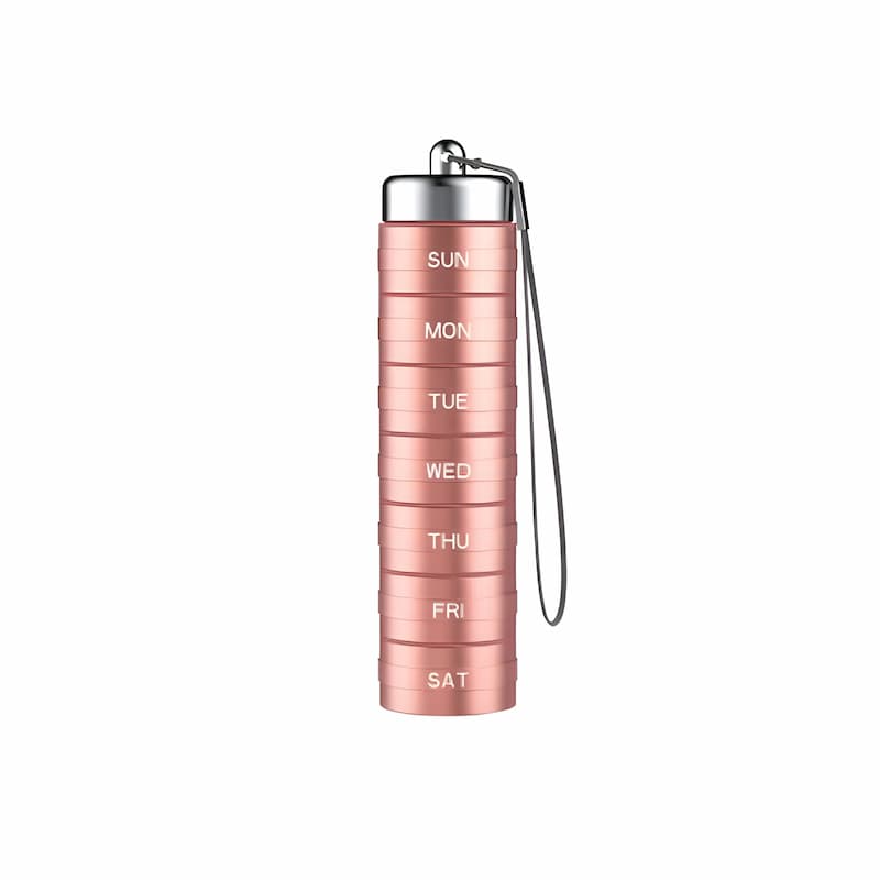 Pill Bottle - 7-Day Tablet Organizer with Weekly Sections