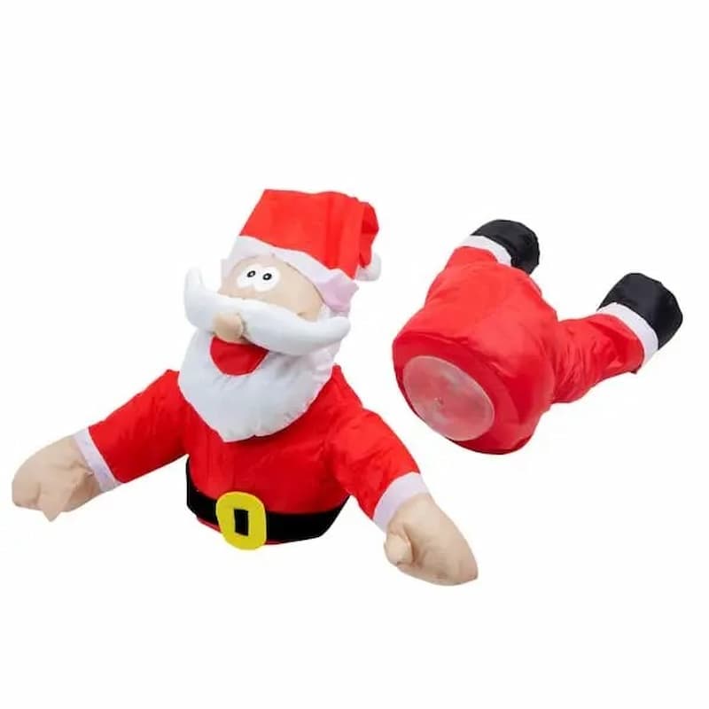 ChristmasCrash - Funny Santa Crash Window Decoration — For Home & Office During Christmas Time