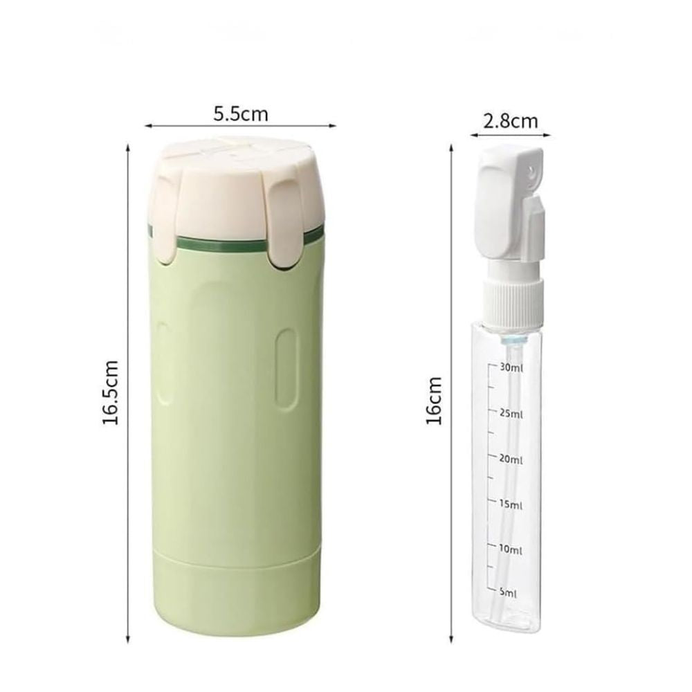 Travel Dispenser Cup - Leakproof 4-in-1 Travel Dispenser