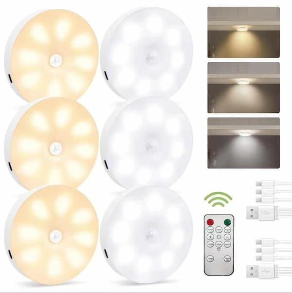 Adjustable White and Color LED Pucks