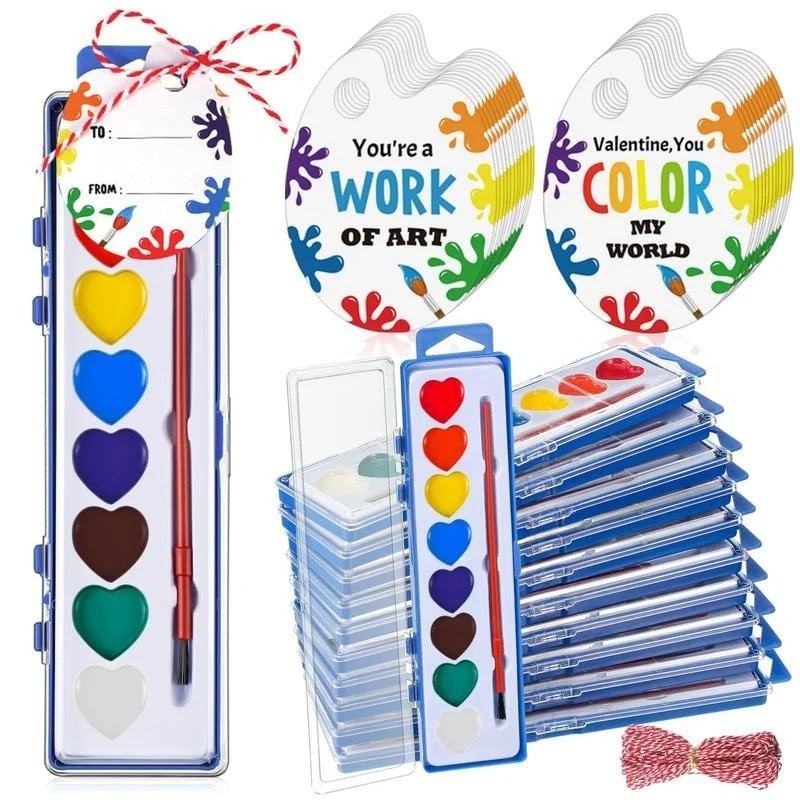 Heart Paint - Mini Watercolor Paint Set