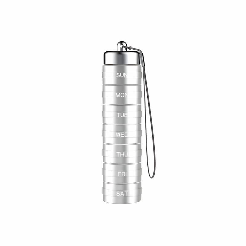 Pill Bottle - 7-Day Tablet Organizer with Weekly Sections