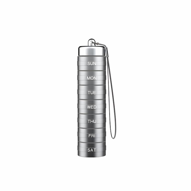 Pill Bottle - 7-Day Tablet Organizer with Weekly Sections