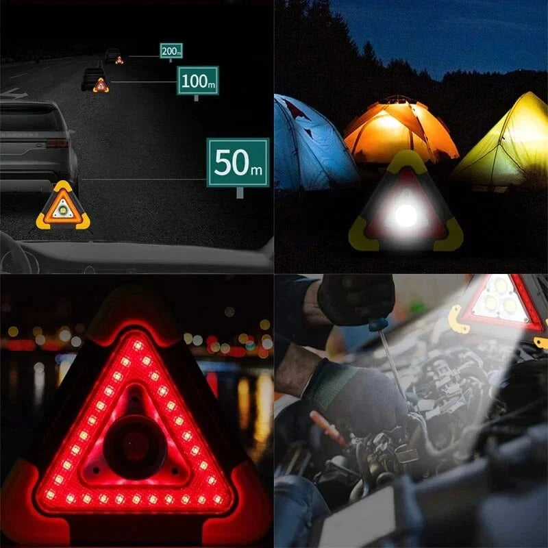 Warning Triangle - Illuminate the darkness, make the path visible, and keep your phone alive