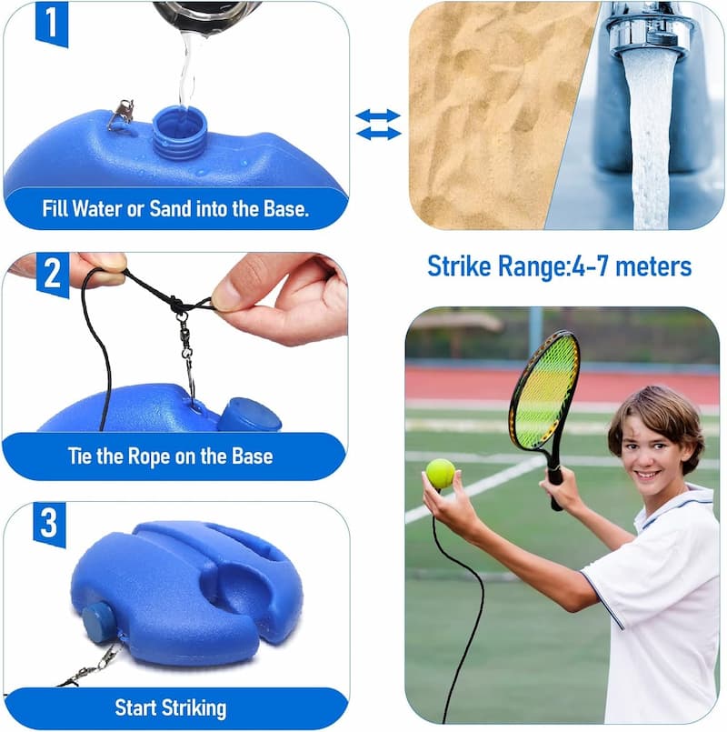 Unlimited Tennis - Tennis Training Anchor with Ball