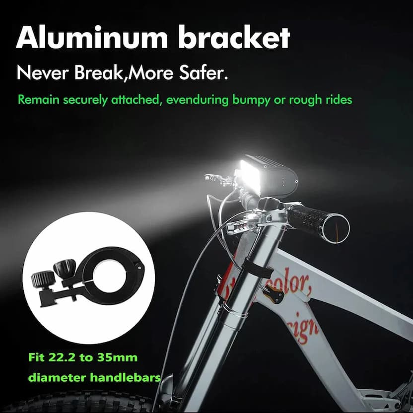 Bicycle LED Bar - Bicycle Light LED 1400 Lumens – USB Rechargeable and Waterproof