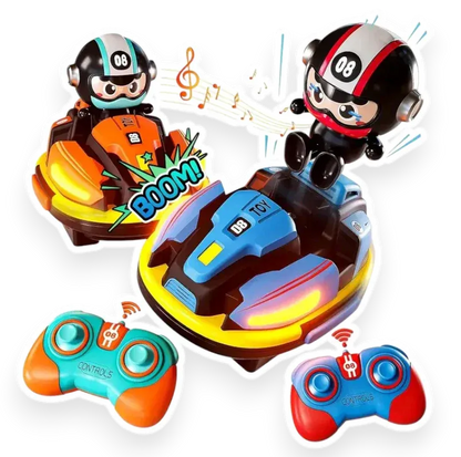 Bumper Car RC - 2.4 GHz Remote-Controlled Bumper Car Game for Two Players