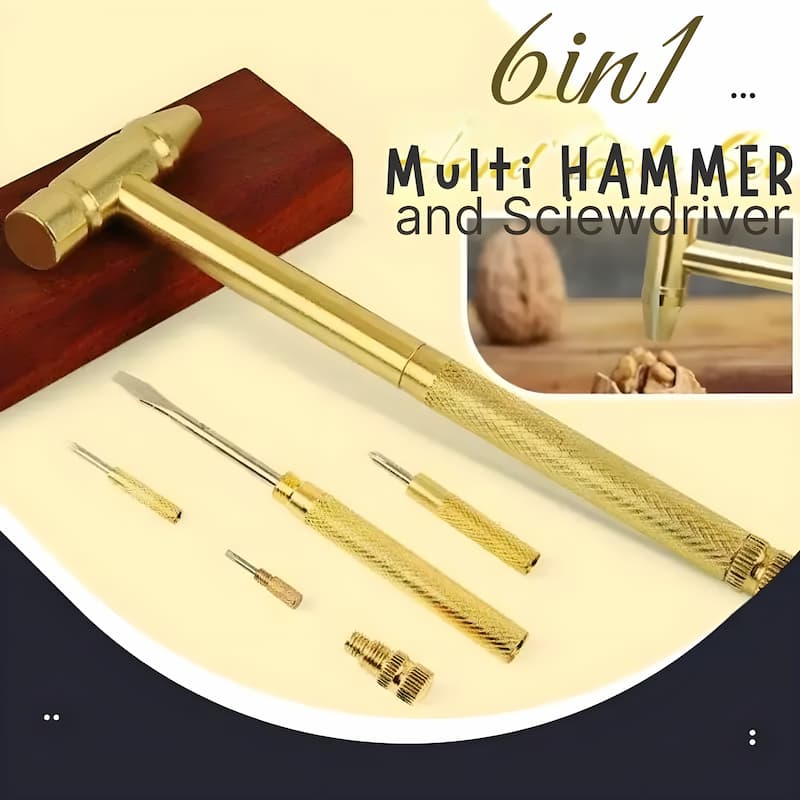 Multi Hammer - Compact 6-in-1 Hammer Set