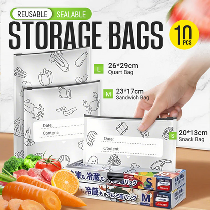 Aluminium Bags - Reusable Aluminum Storage Bags for Food